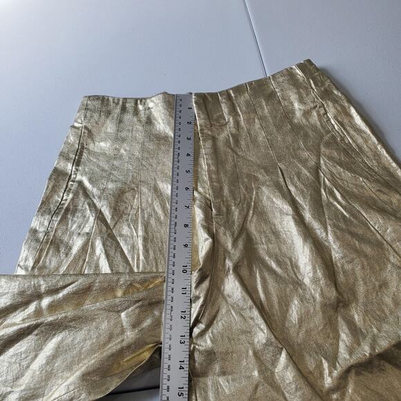 Lanhtropy Culotte Pants Metallic Gold - Picture 5 of 11